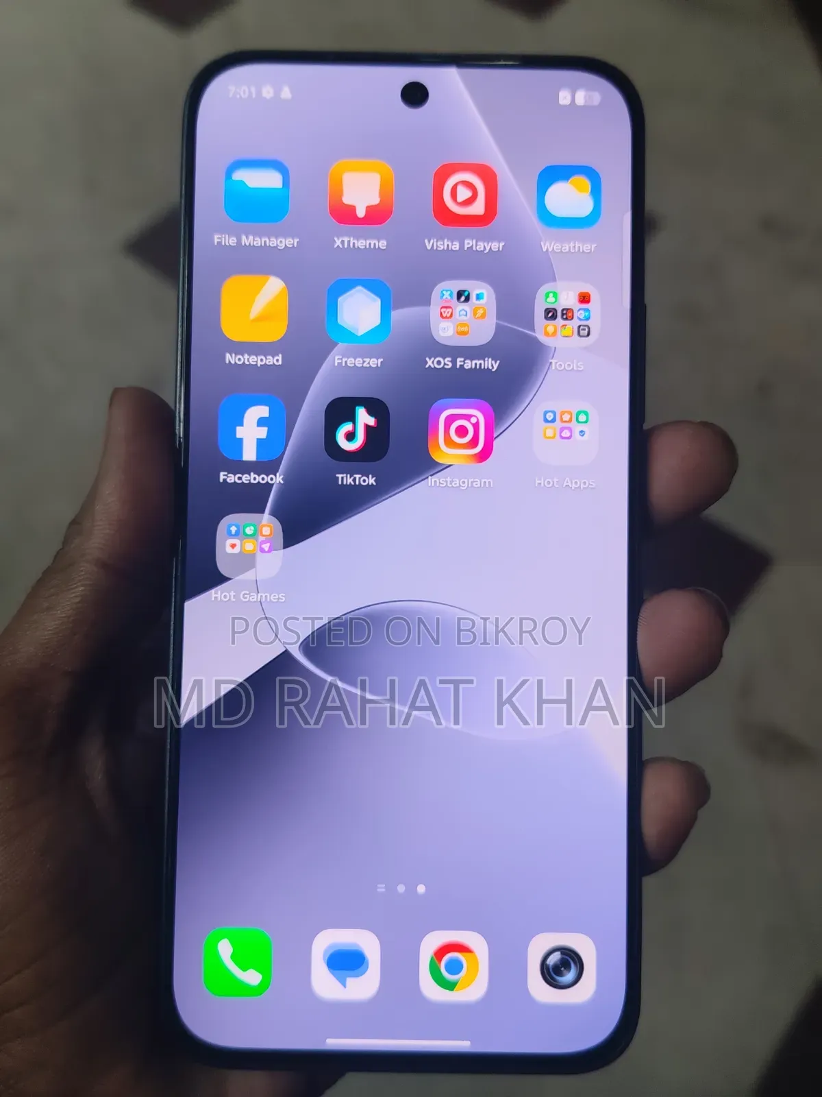 ইনফিনিক্স হট ৬০ প্রো+ ২৫৬ জিবি ব্লু