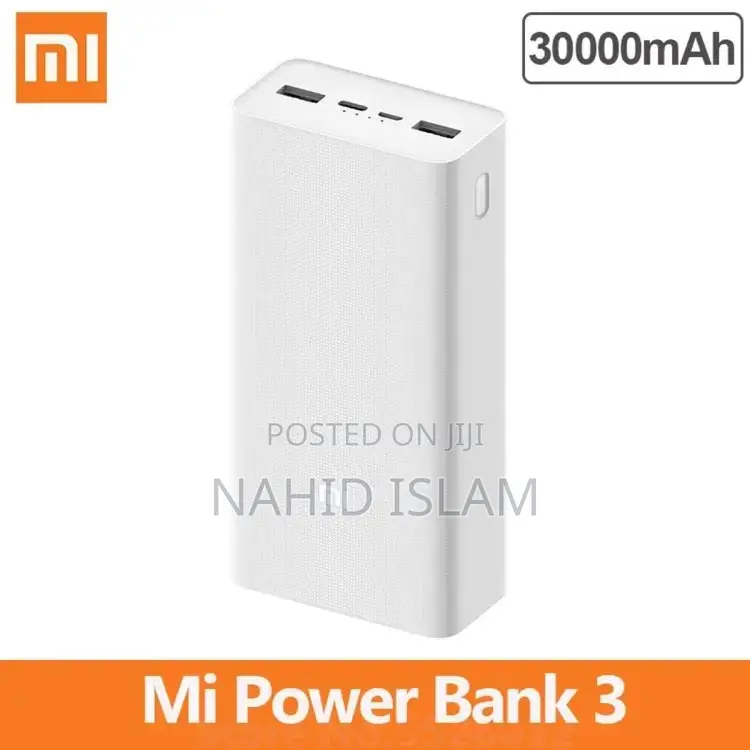 Xiaomi Power Bank 3 30000mah 18W Power Bank – White Color