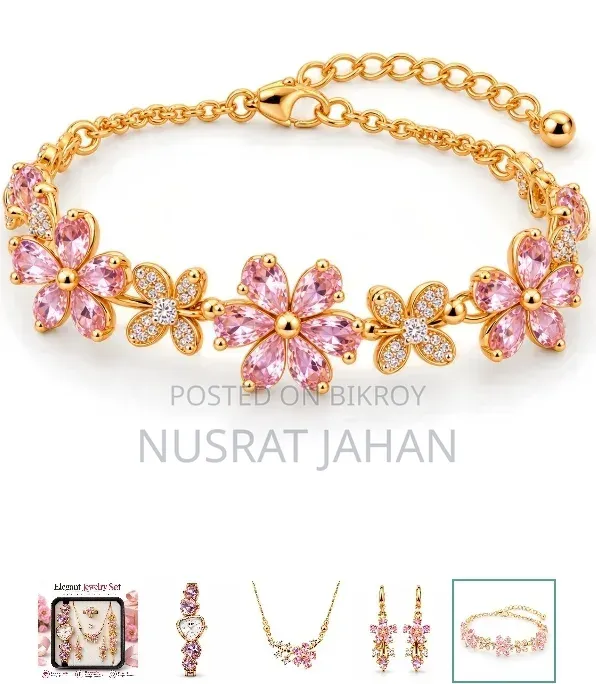 5 in 1 Ladies Watch & Gift Set—A Perfect Combo 🎁🎀