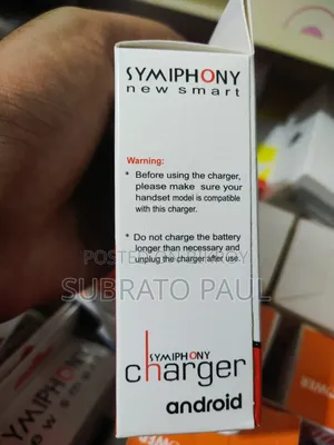 Symphony Button Phone Charger Micro USB Fixed Cable to Micro(B)