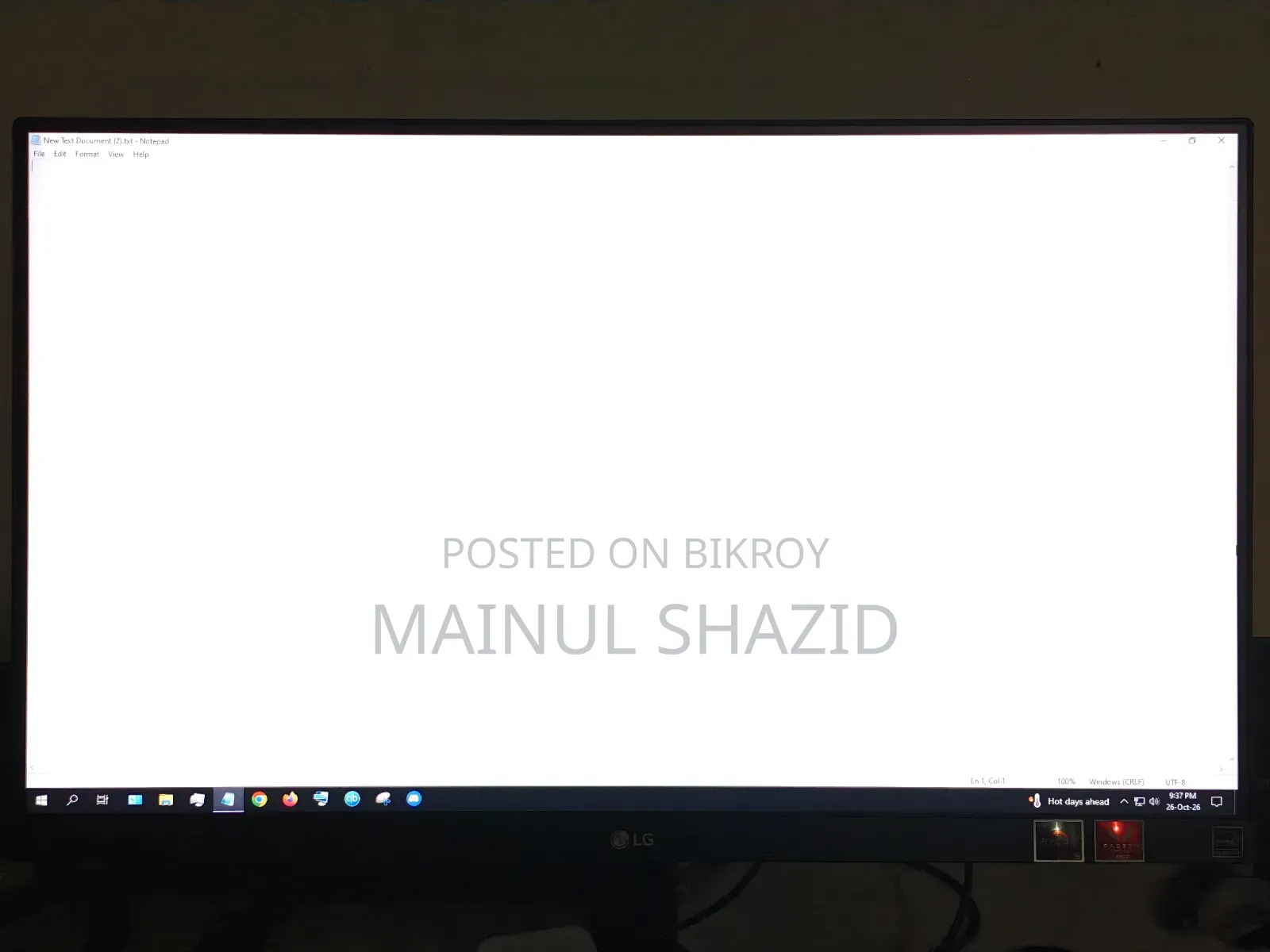 এলজি ডেস্কটপ মনিটর 🖥️ বিক্রয়ের জন্য