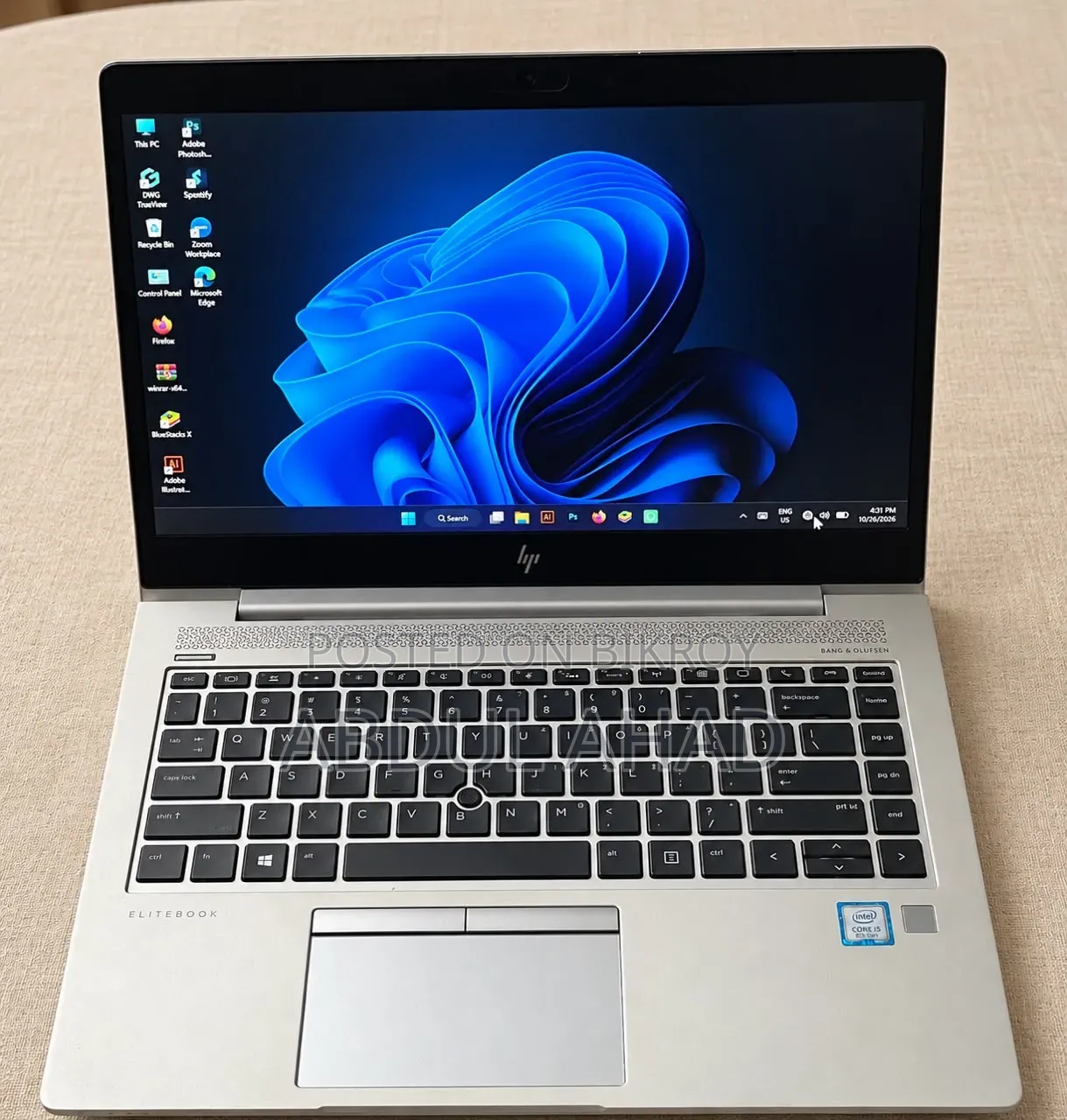 Laptop HP EliteBook 840 G5 8GB Intel Core i5 SSD 256GB