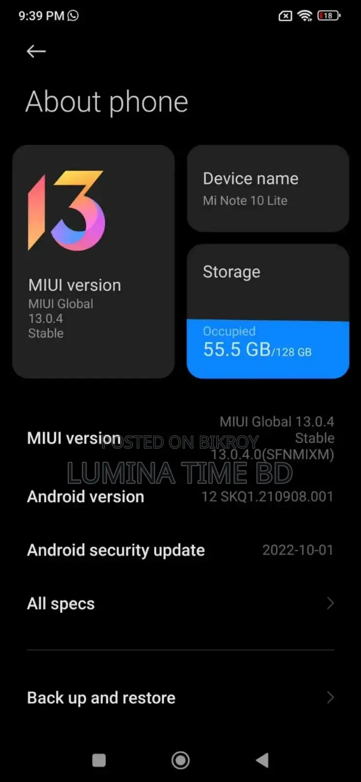 Xiaomi Mi Note 64 GB Black