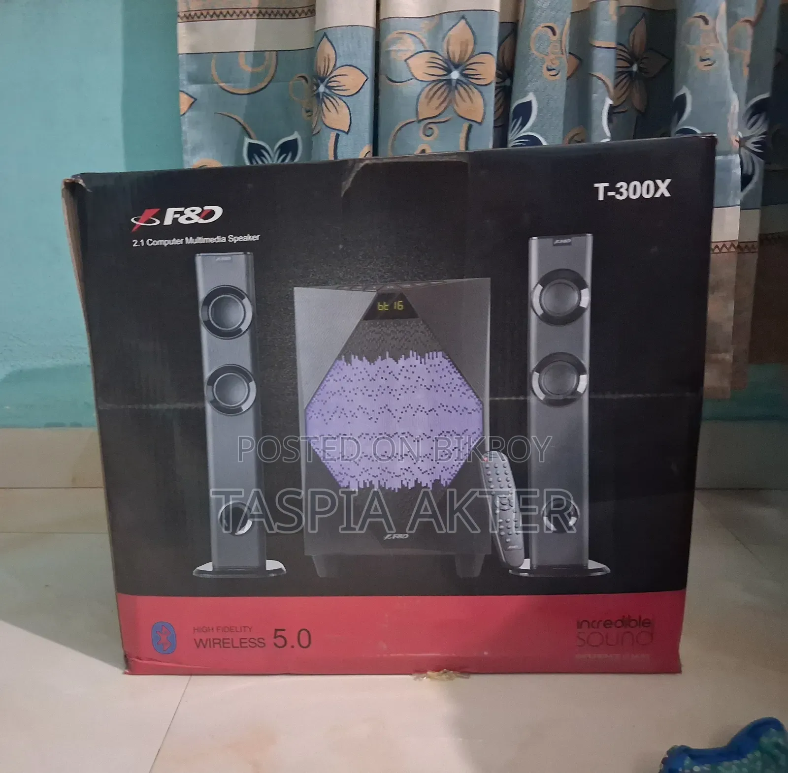 অরিজিনাল F&D T-300x স্পিকার | বক্স সহ