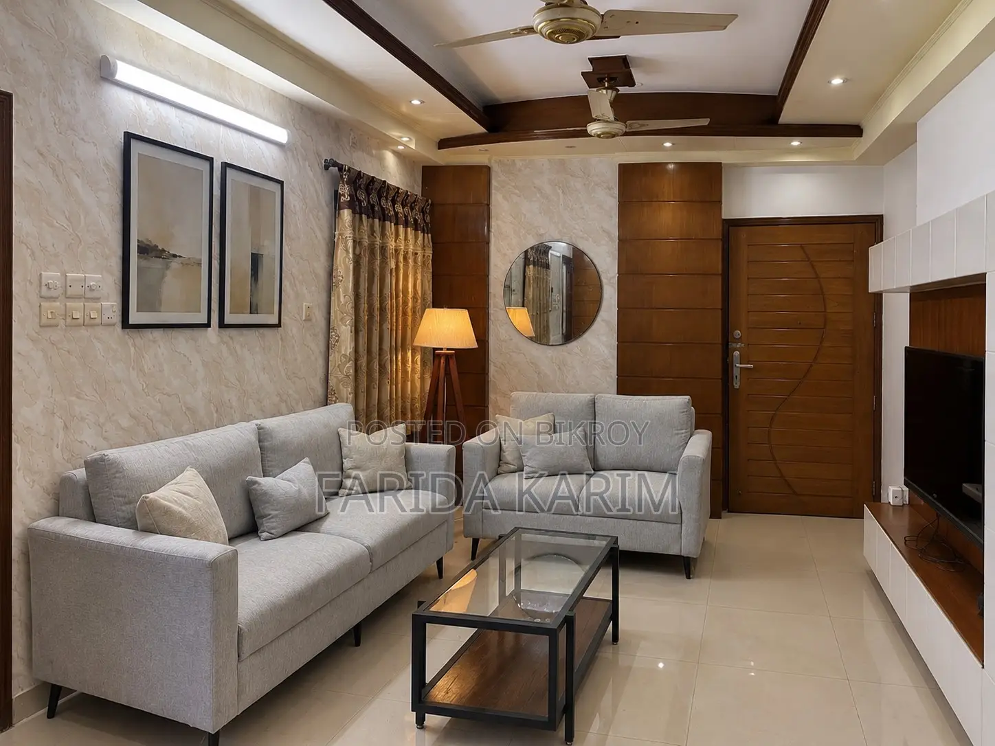 Furnished 3-Bedroom Apartment in Uttara for rent