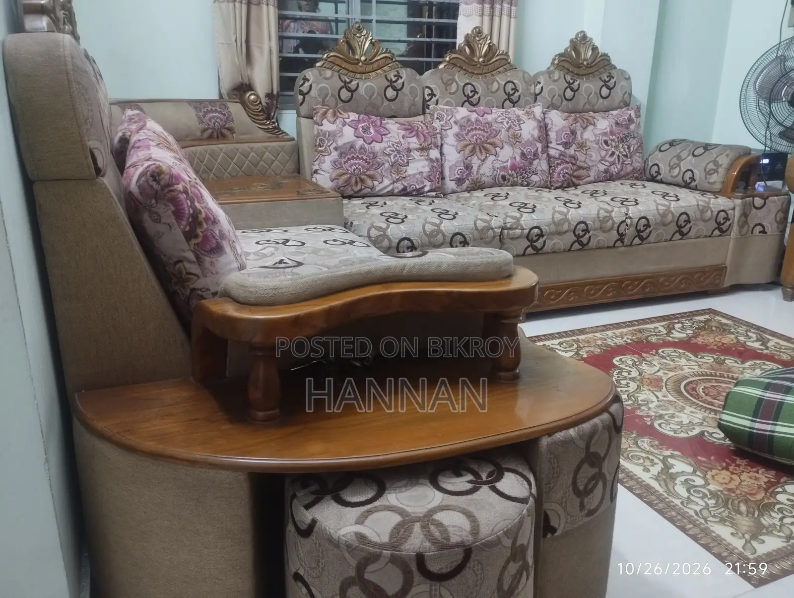ভিক্টোরিয়া কর্নার সোফা সেট জরুরি ভিত্তিতে বিক্রি হবে
