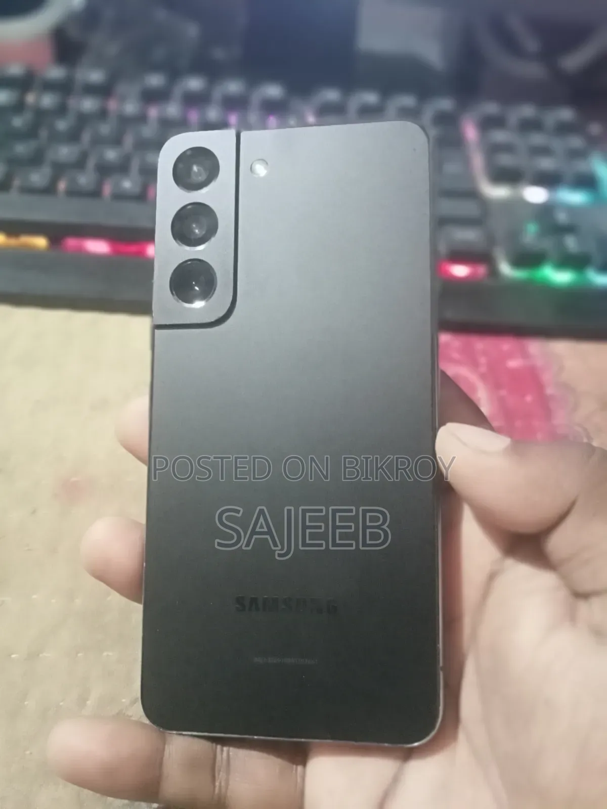 স্যামসাং গ্যালাক্সি এস২২ ৫জি ১২৮ জিবি কালো