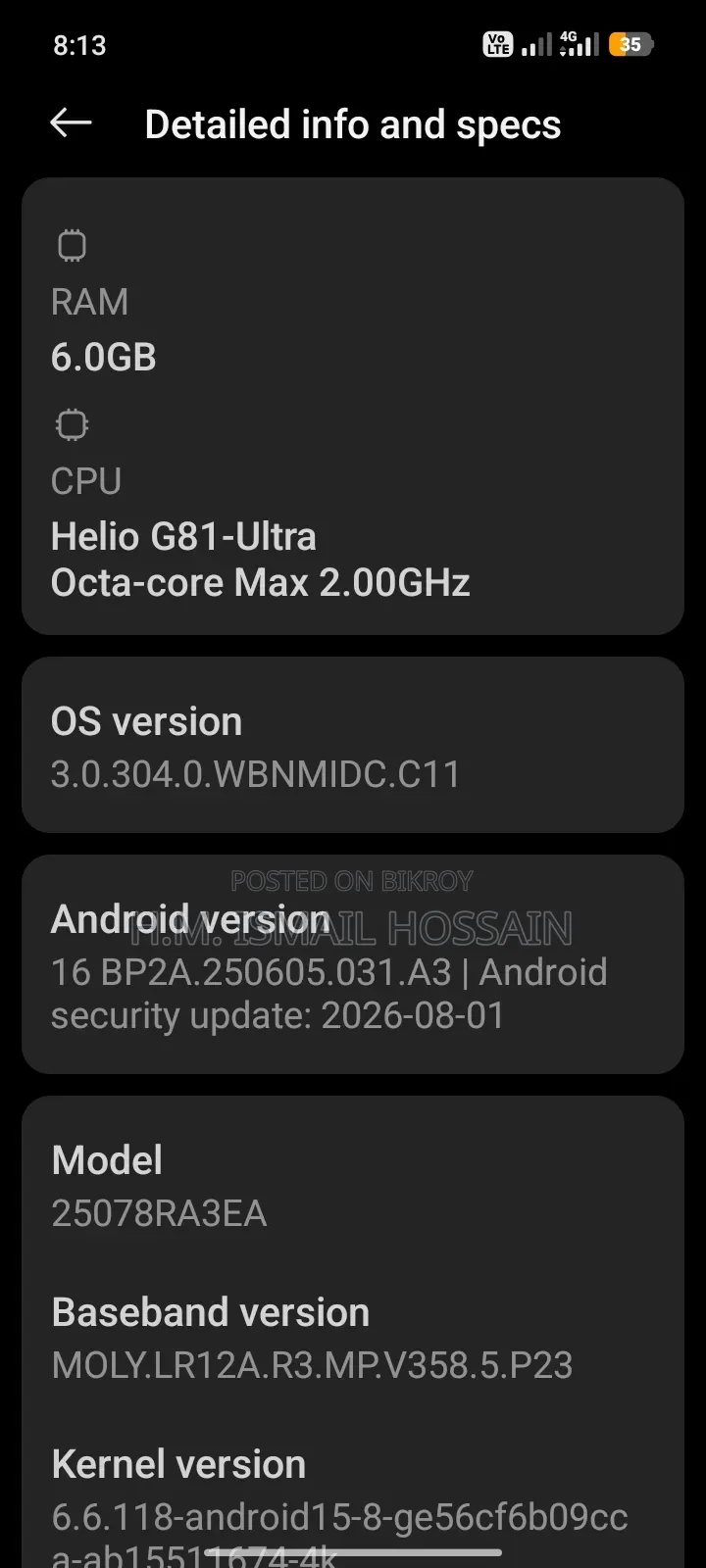 Xiaomi Redmi 15C 128 GB Red