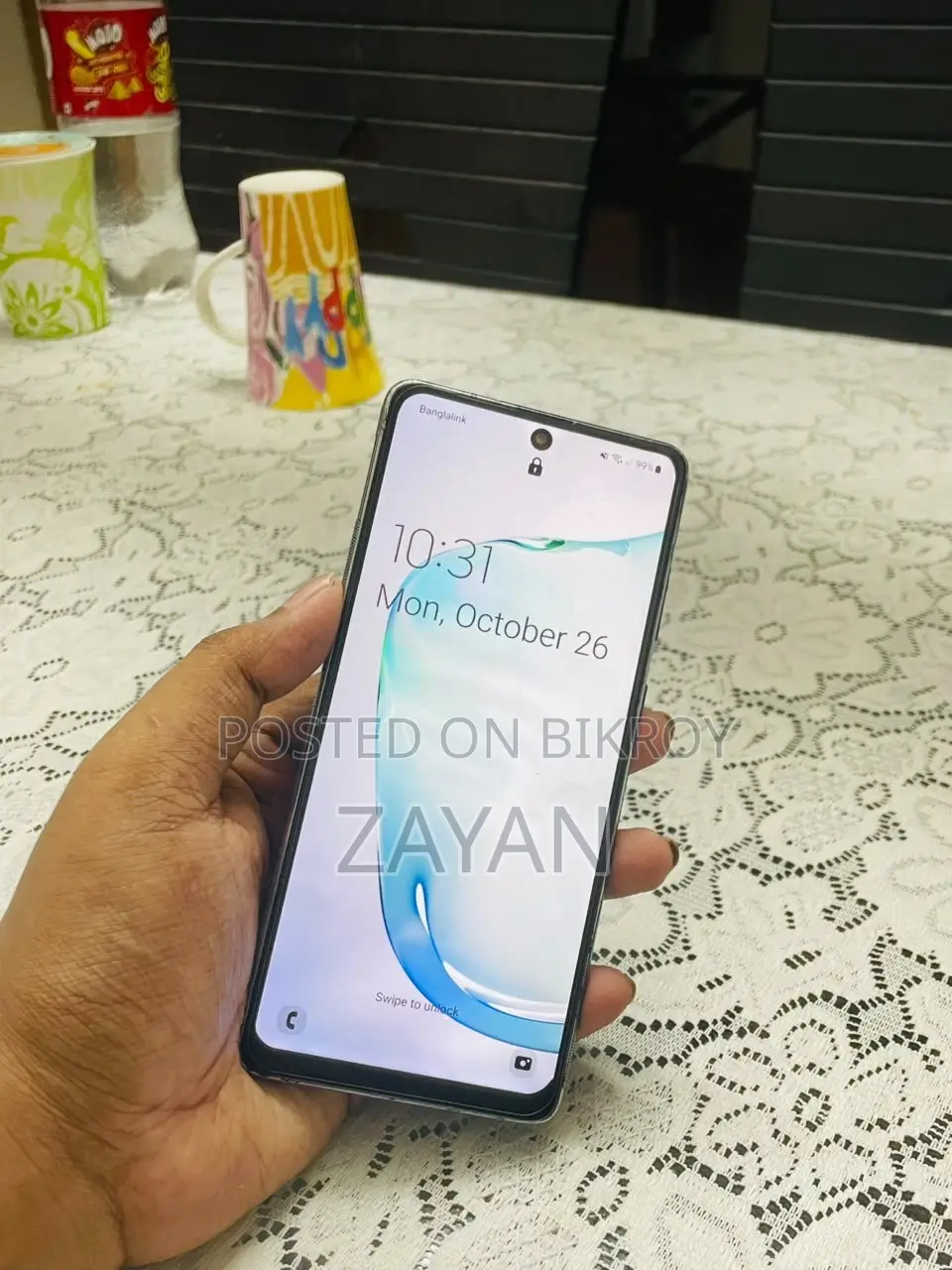 স্যামসাং গ্যালাক্সি নোট ১০ লাইট ১২৮ জিবি হোয়াইট