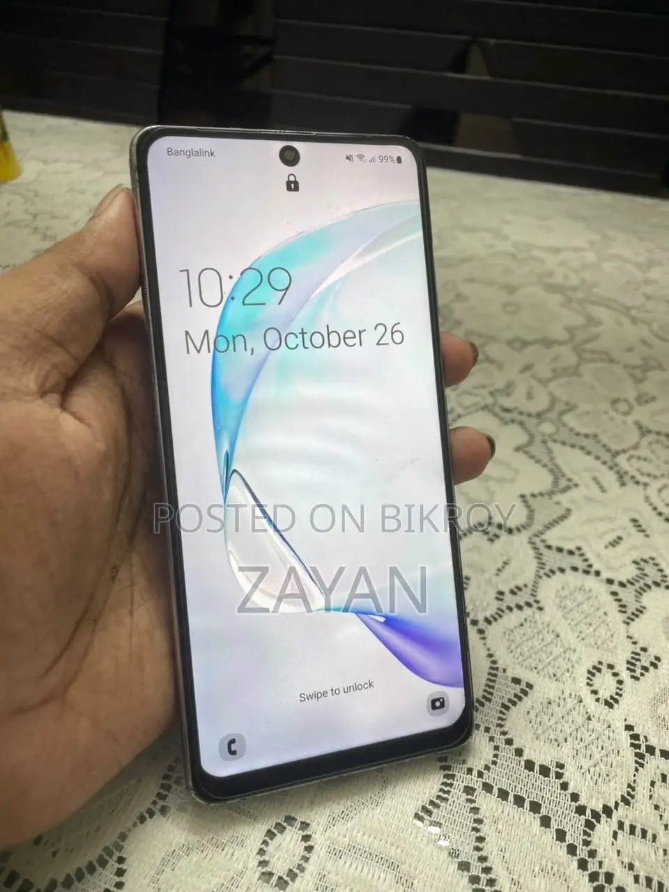 স্যামসাং গ্যালাক্সি নোট ১০ লাইট ১২৮ জিবি হোয়াইট