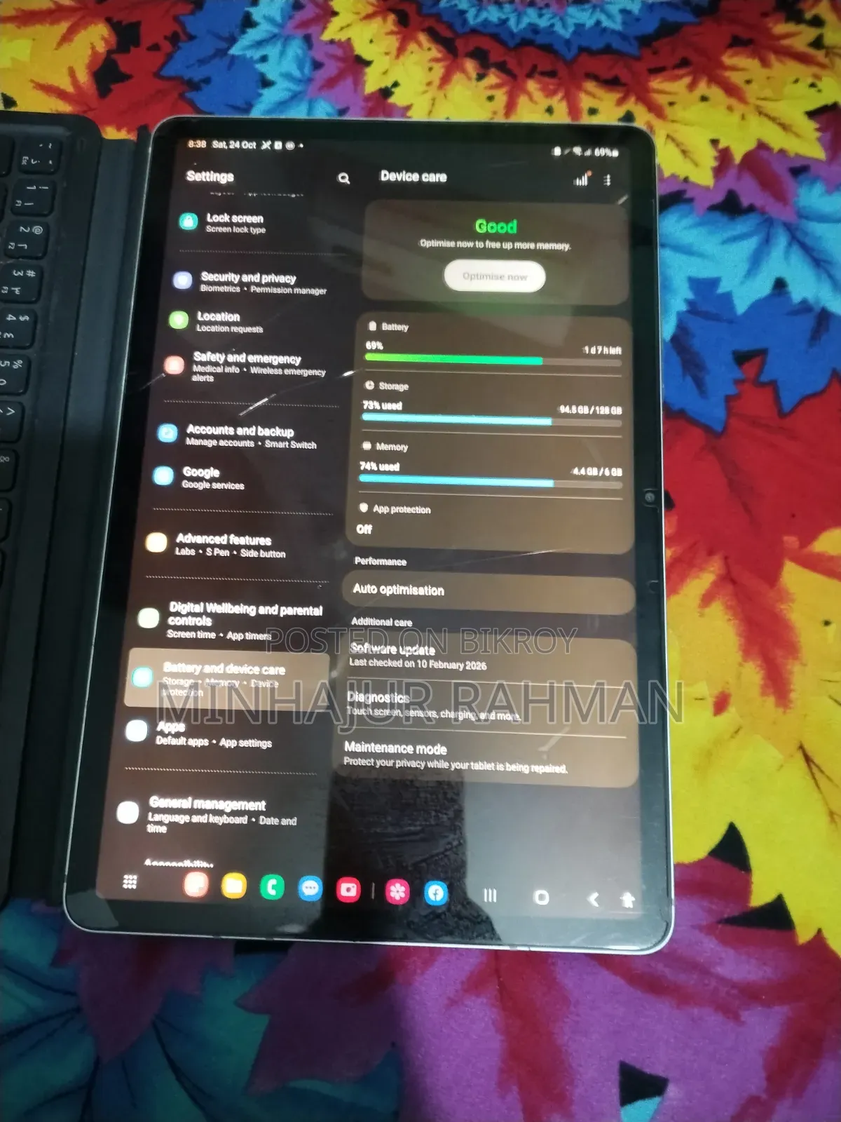 Samsung Galaxy Tab S7 128 GB Silver