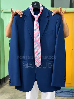 Premium Navy Blue Men's Blazer With Matching Tie – Excellent Condition
