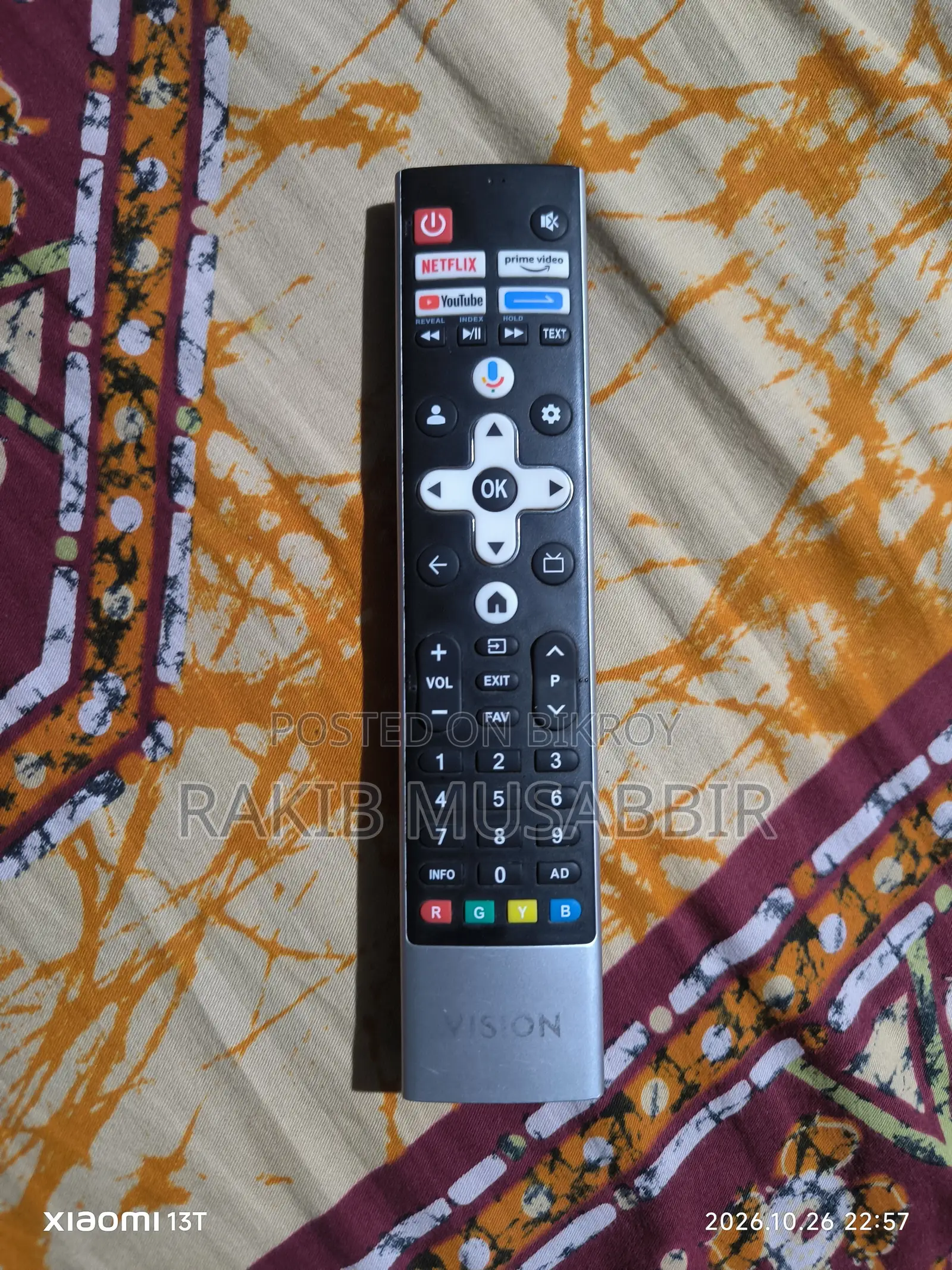 This TV will be sold