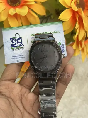 FEIWO প্রিমিয়াম ব্ল্যাক চেইন ওয়াচ ফর মেন