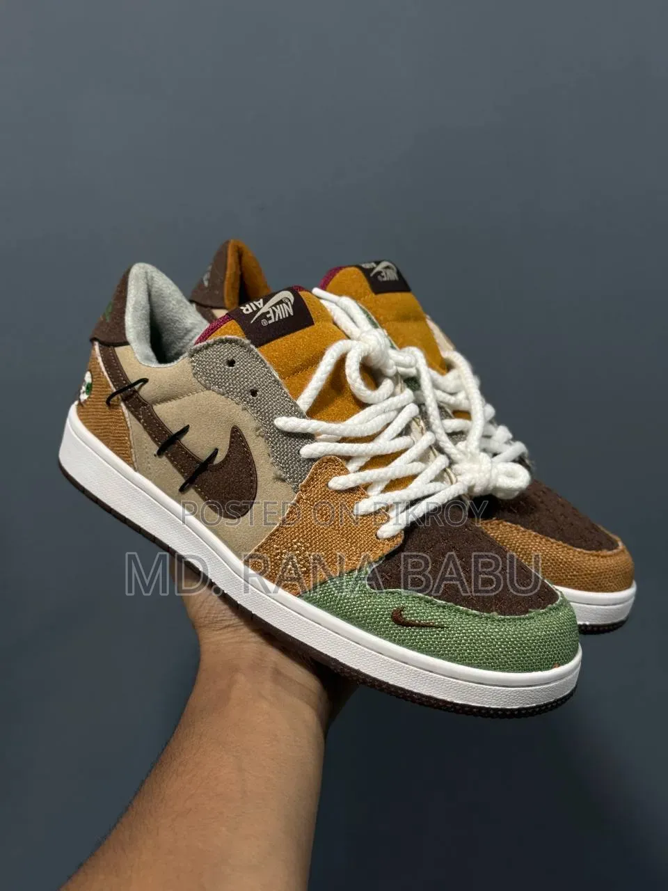 Air Jordan 1 Retro Low OG "Zion Williamson Voodoo".(JD006) স্নিকার্স