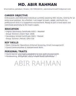 Management CV