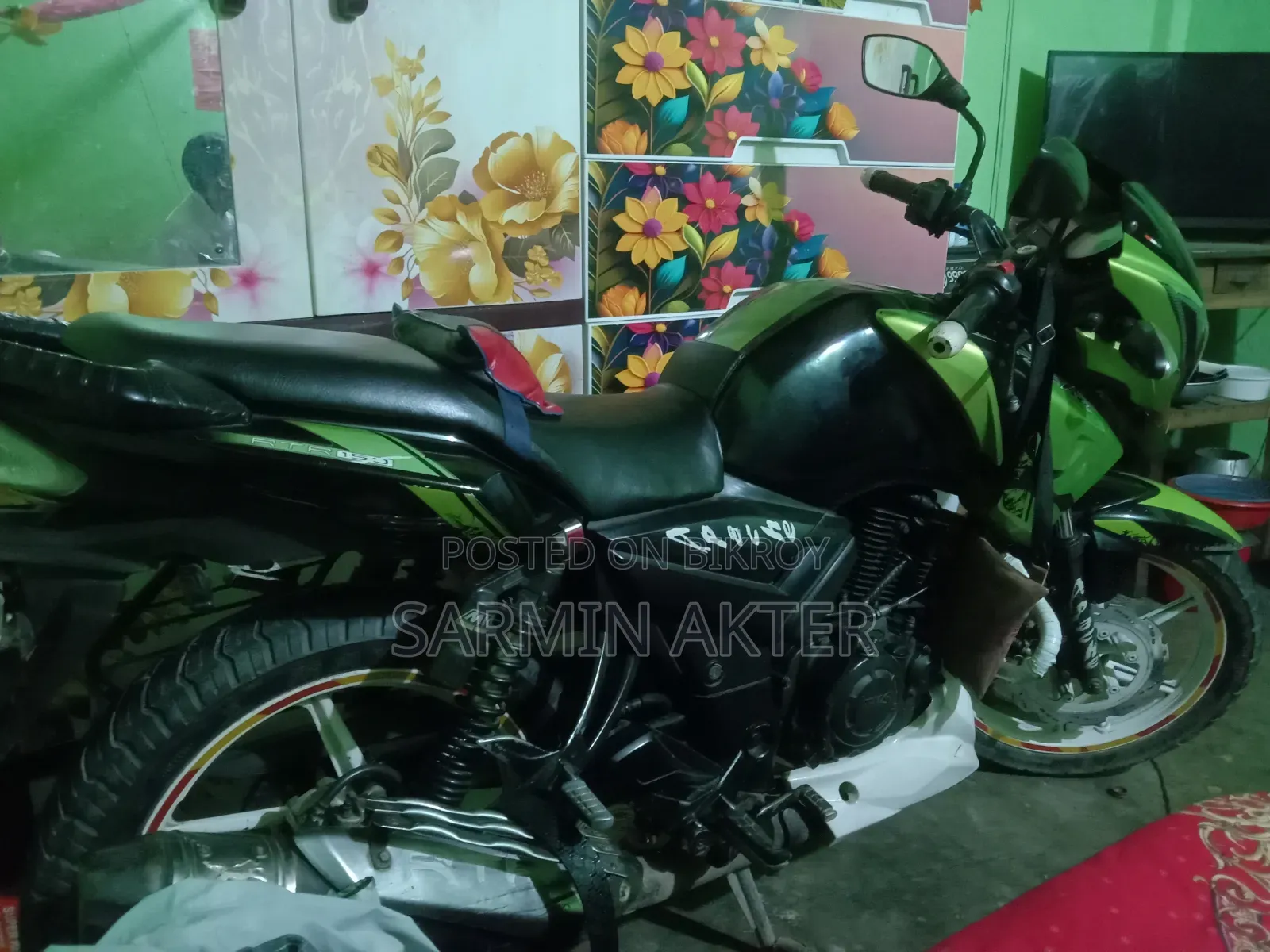 TVS Apache RTR 160 2V 2014 Green
