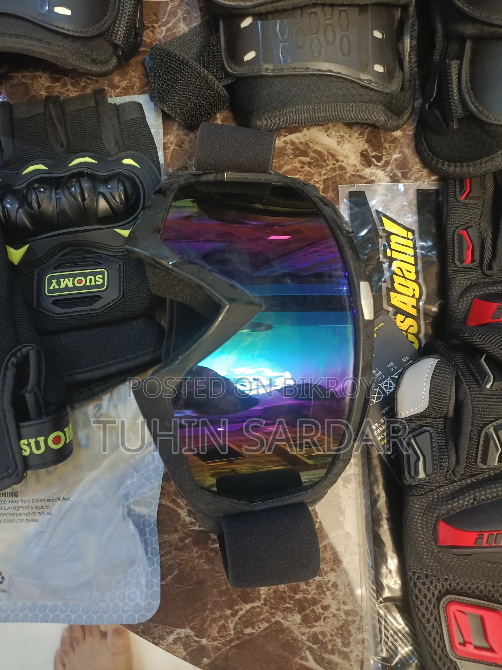Bike travel safety equipment will be sold.