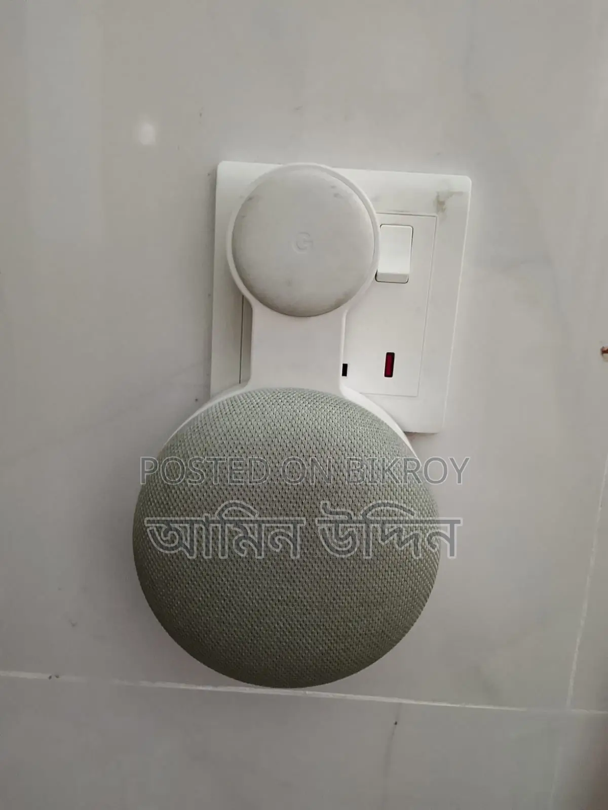 Google Home Mini Smart Speaker With Wall Mount Holder