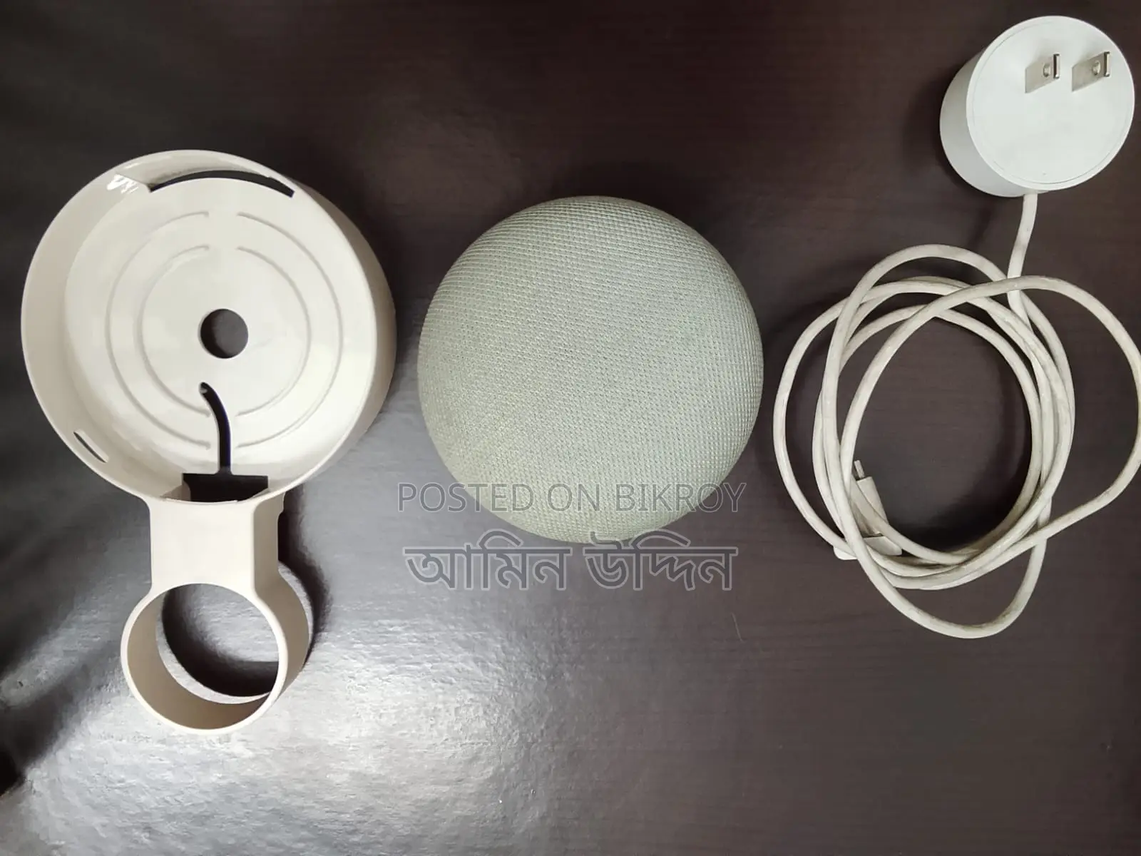 Google Home Mini Smart Speaker With Wall Mount Holder