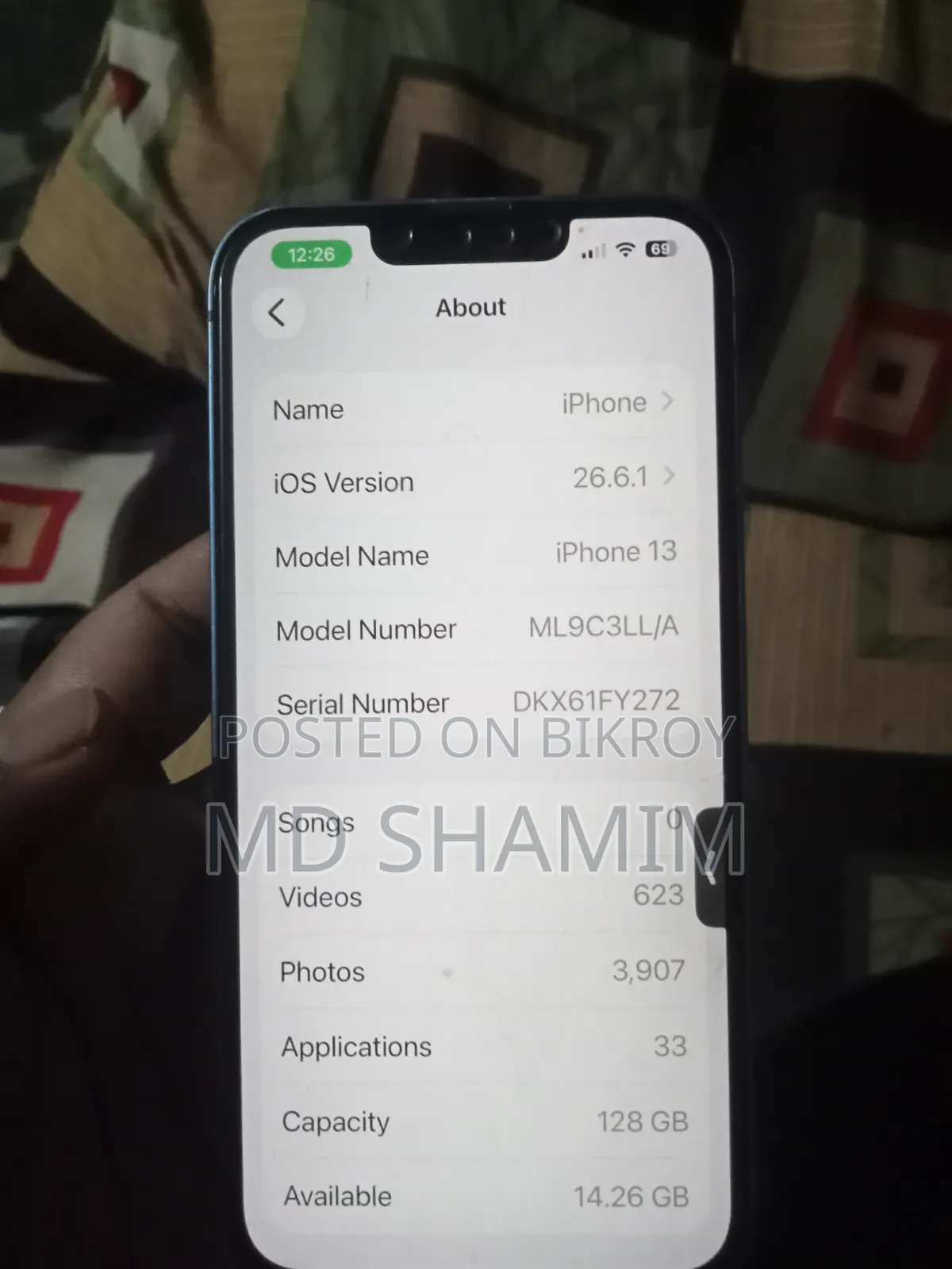 New Apple iPhone 13 128 GB Blue