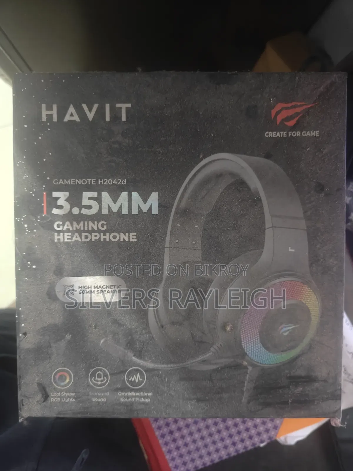 Havit Gamenote H2042d Wired RGB Gaming Headphone.