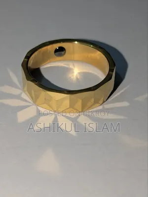 24 Carat Gold Foil Electro ION Plated Ring / Very High Quality