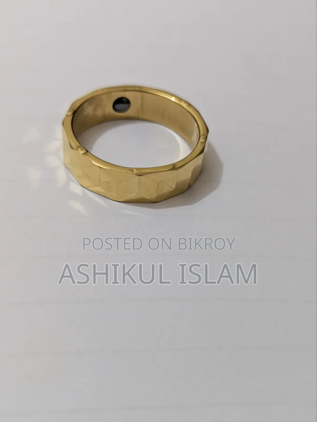 24 Carat Gold Foil Electro ION Plated Ring / Very High Quality