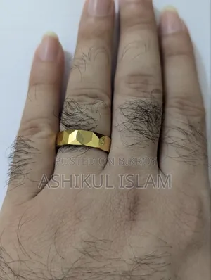 24 Carat Gold Foil Electro ION Plated Ring / Very High Quality
