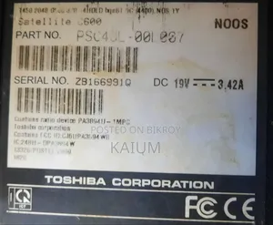 Laptop Toshiba Satellite C640 4GB Intel Core 2 Duo HDD 500GB