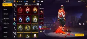 Free Fire ID with 72 thousand diamonds top-up