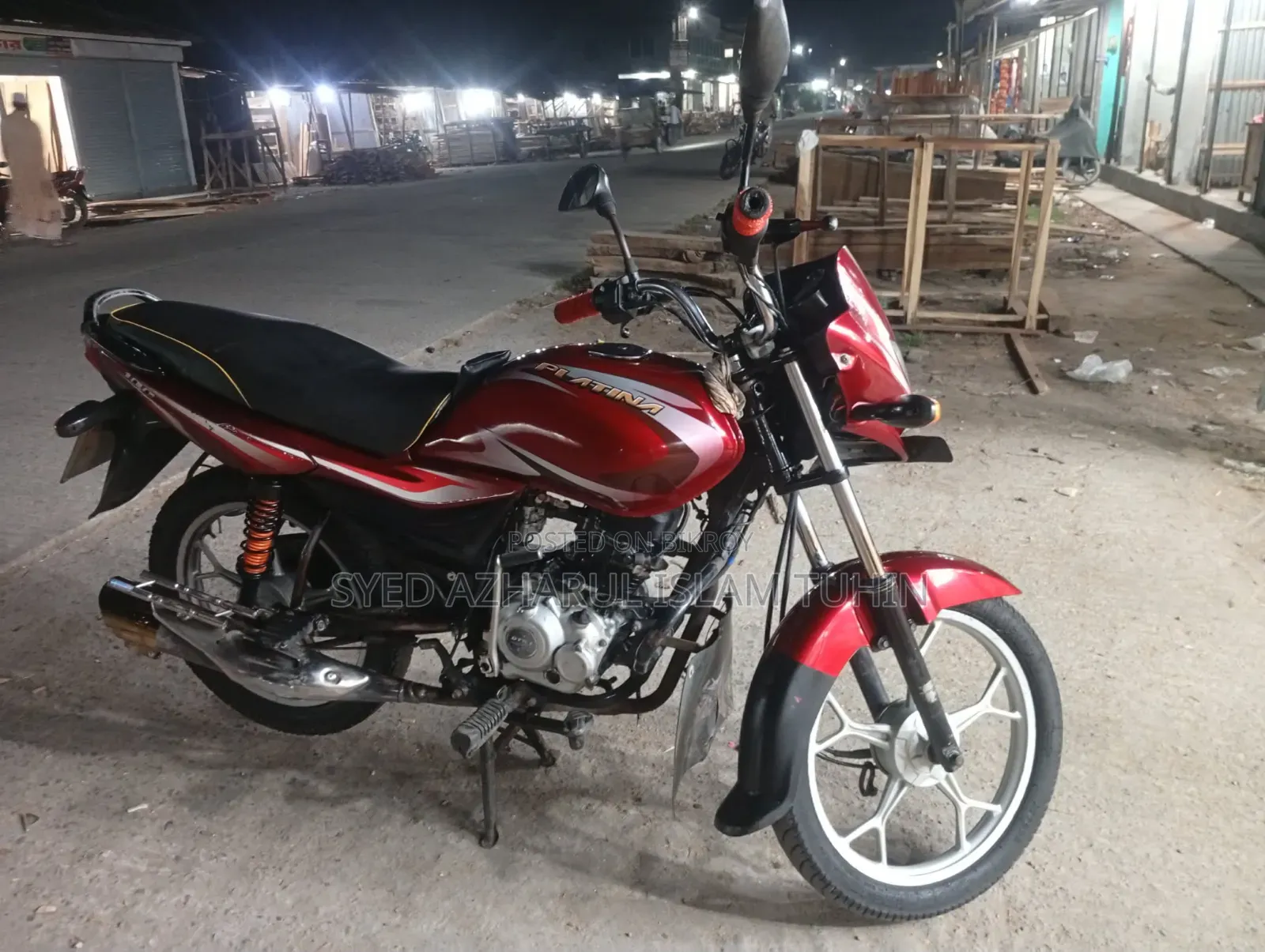 Bajaj Platina ES 2018 Red