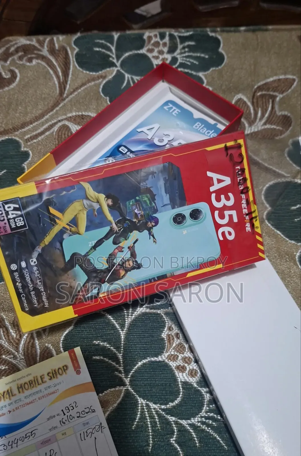 New ZTE A35 12 GB Gray