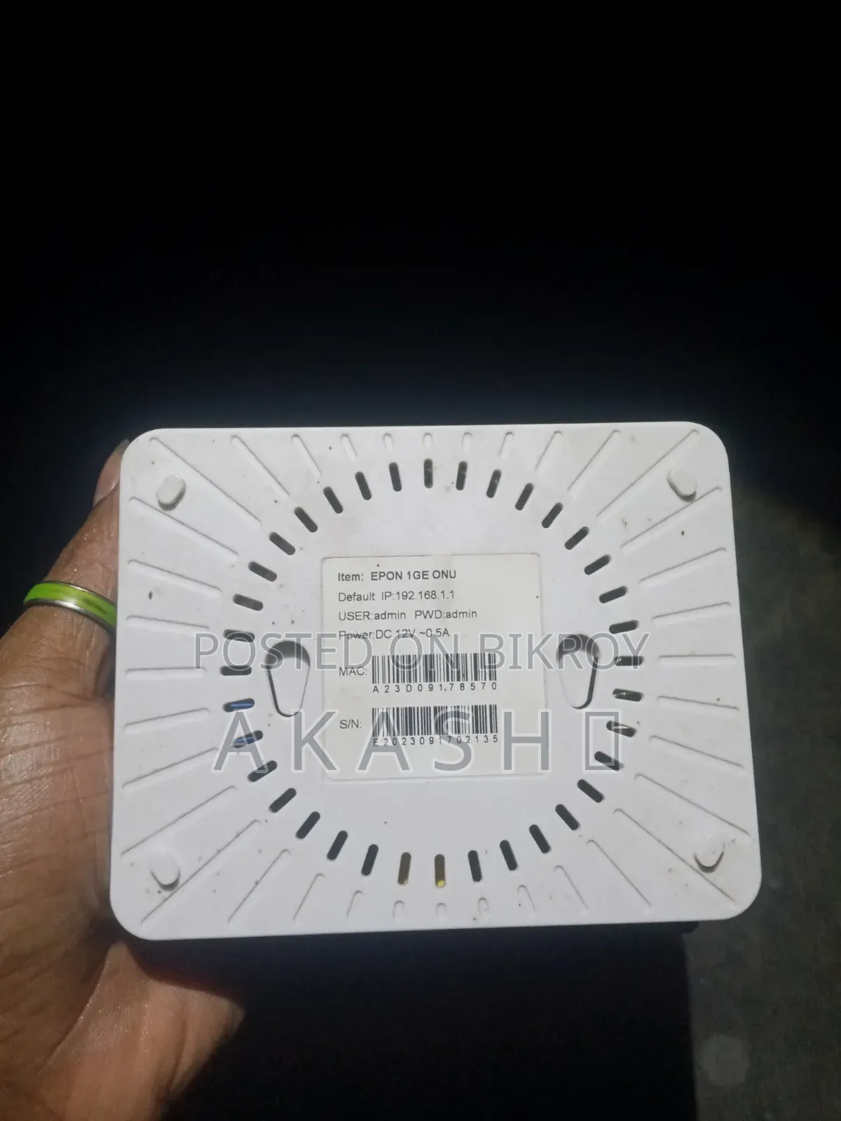Tenda F3 Interface And ONU (Router And Onu)