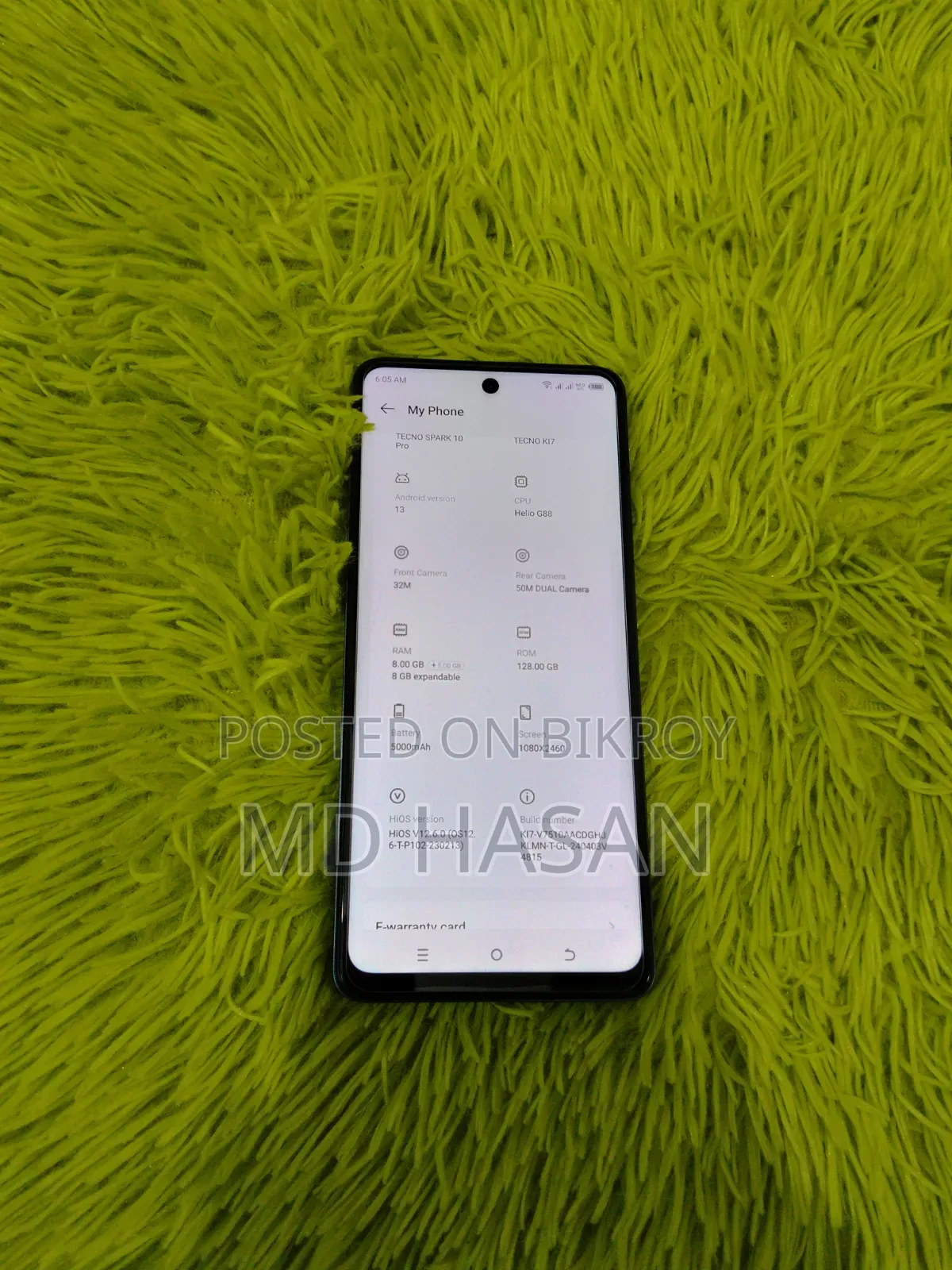 টেকনো স্পার্ক ১০ প্রো ১২৮ জিবি কালো