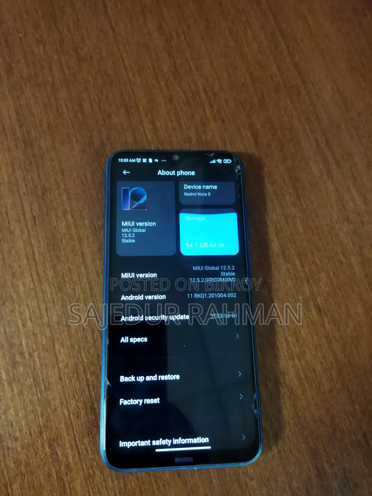 Xiaomi Redmi Note 8 128 GB Blue