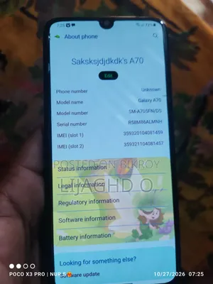 Samsung Galaxy A70 128 GB Blue
