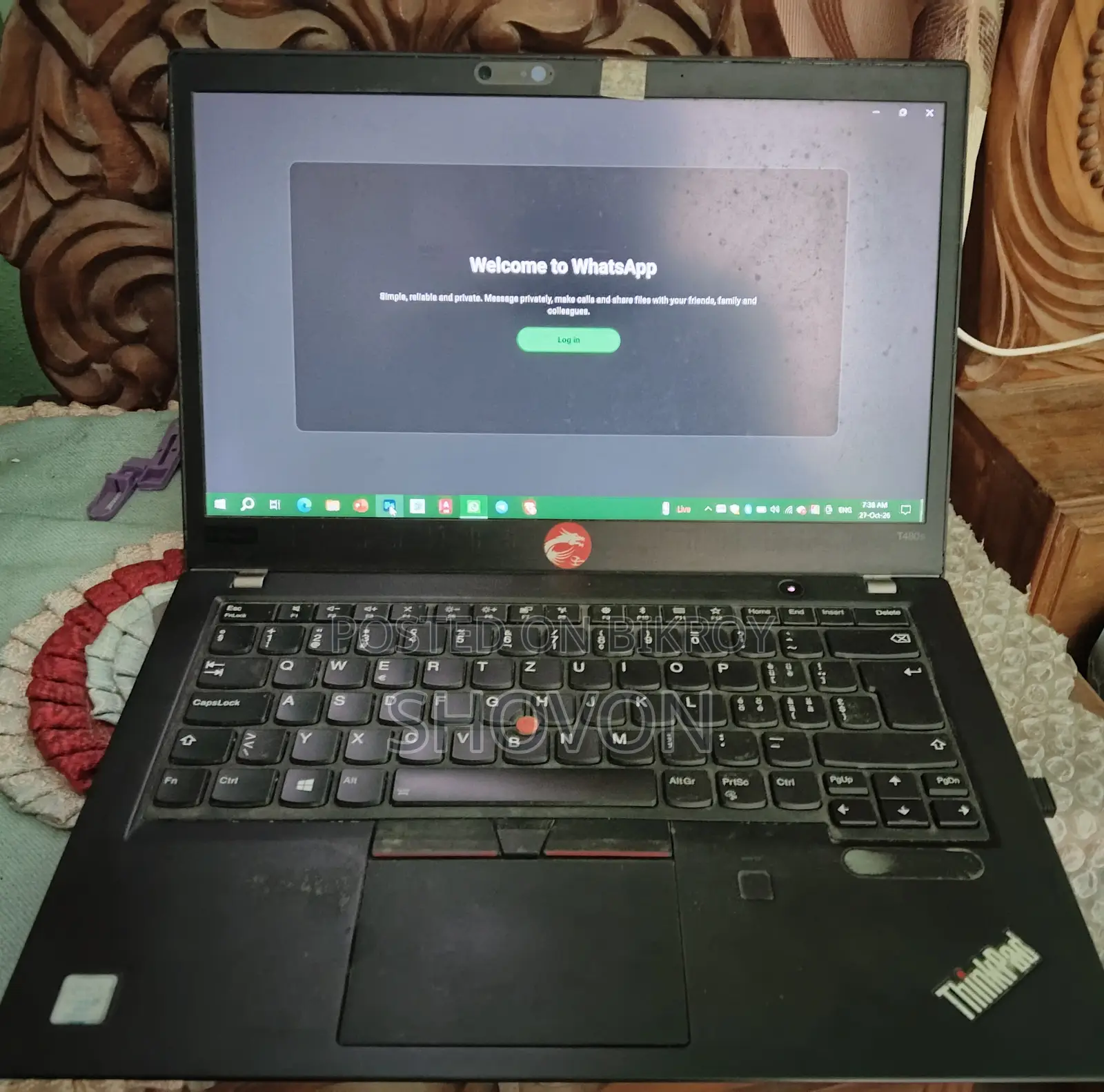 Laptop Lenovo ThinkPad T480s 16GB Intel Core i7 SSD 256GB