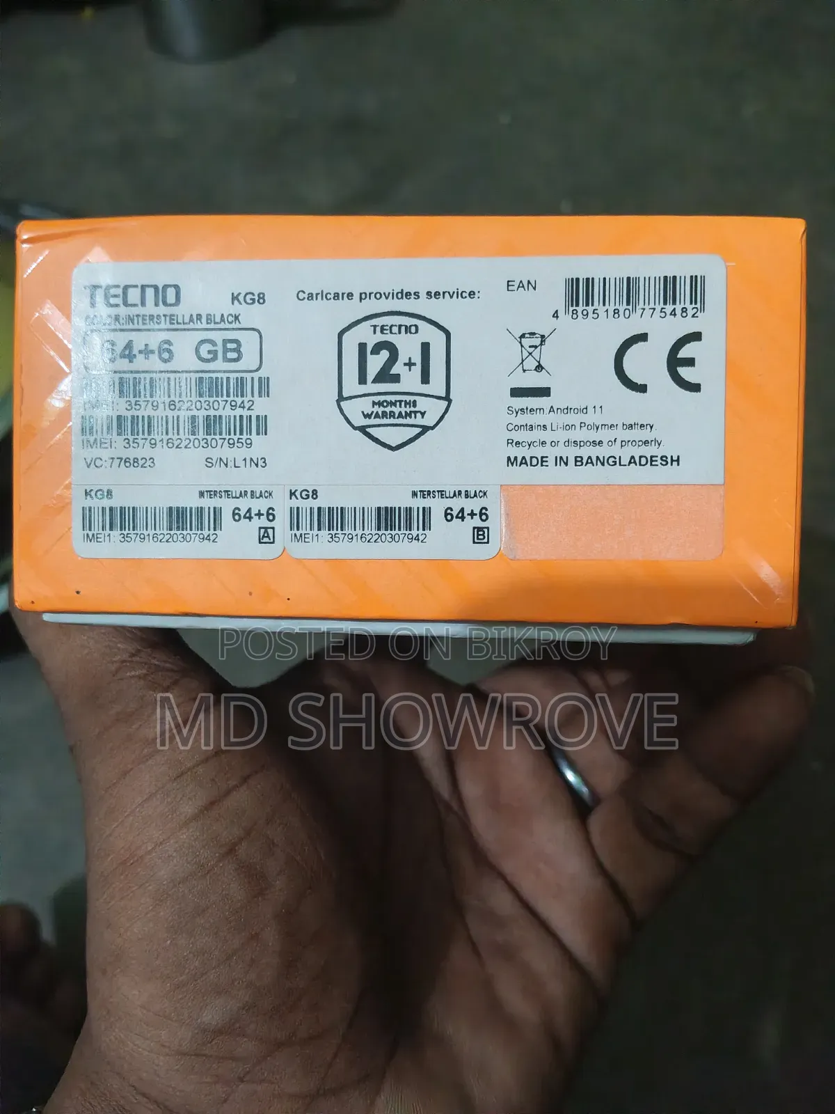 Tecno Spark 8 Pro 64 GB Black