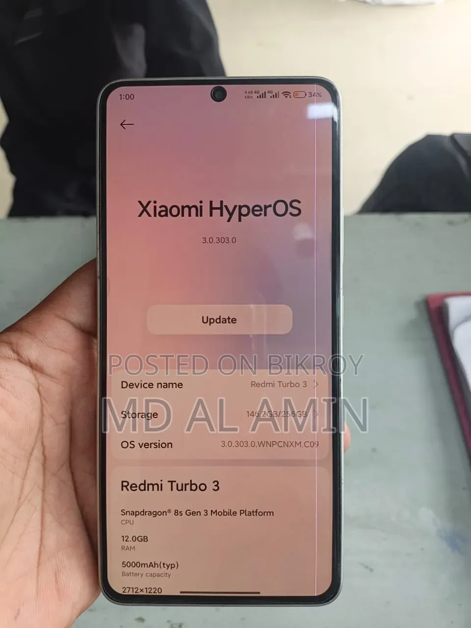 Xiaomi Redmi Turbo 3 256 GB Red
