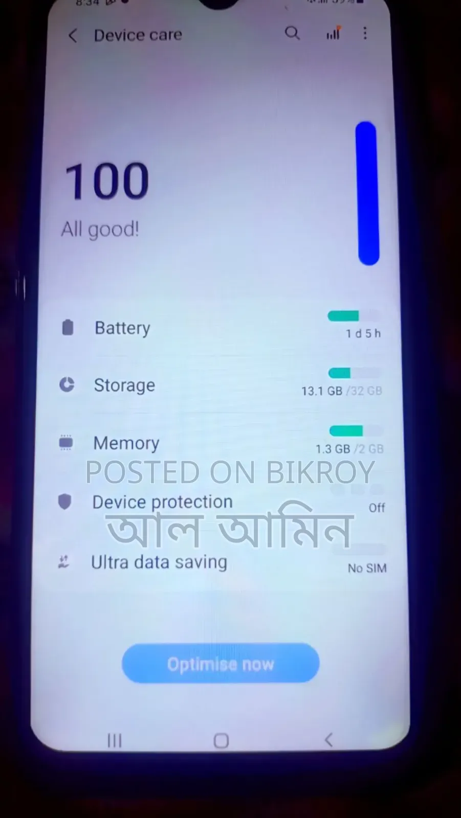 Samsung A10 32 GB Blue