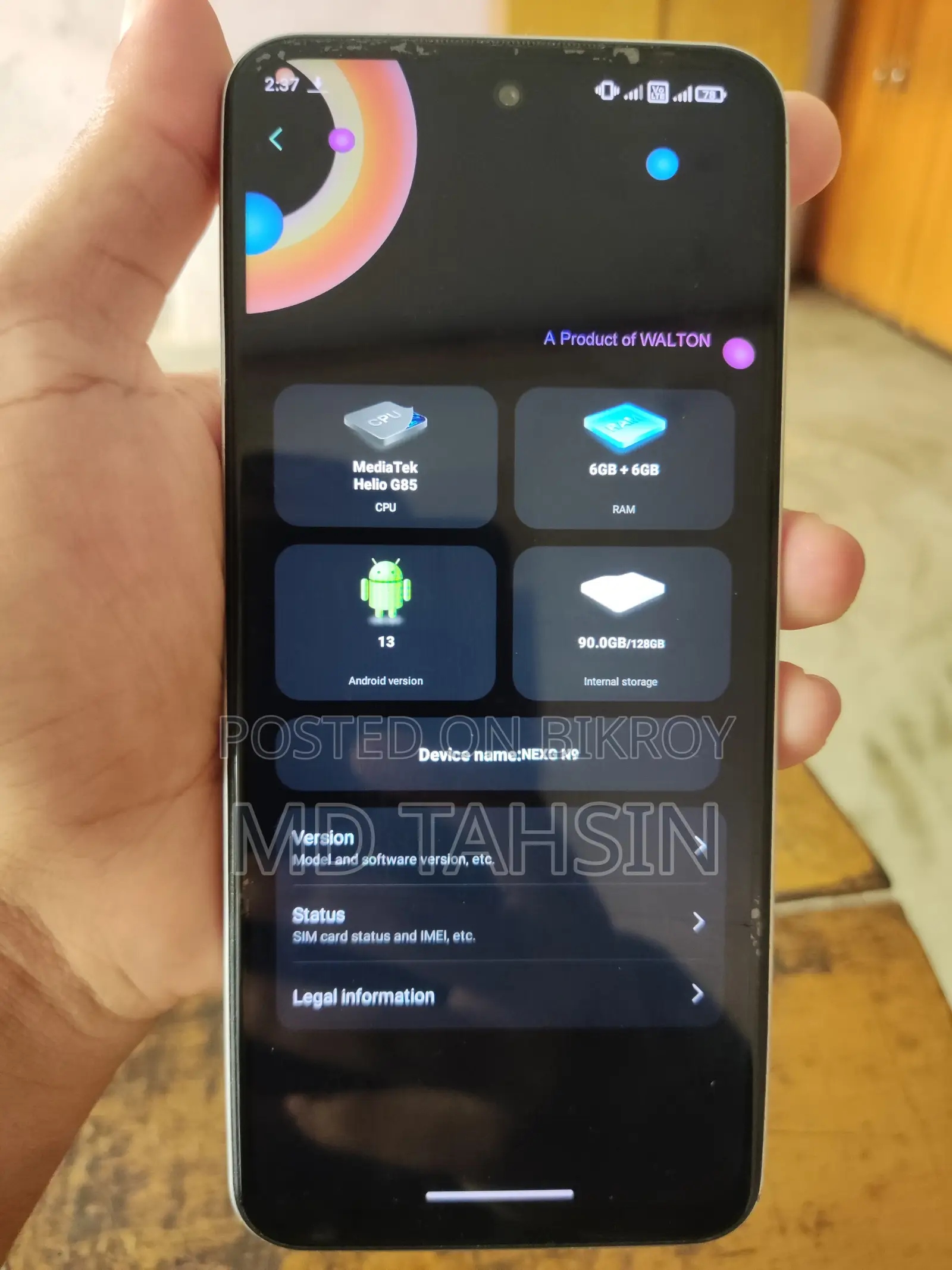 Walton NEXG N9 128 GB Gold
