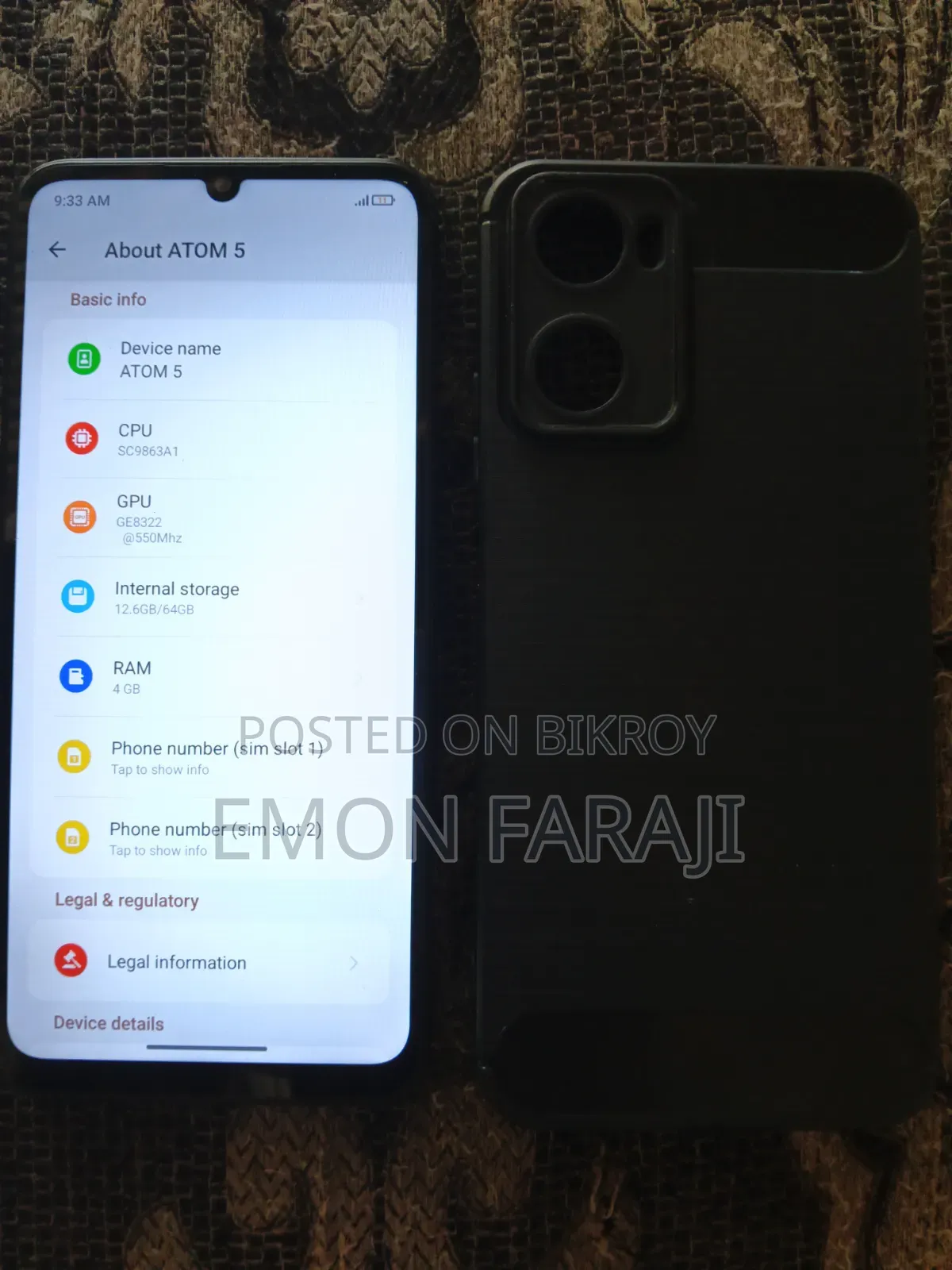 Symphony ATOM 5 64 GB Black