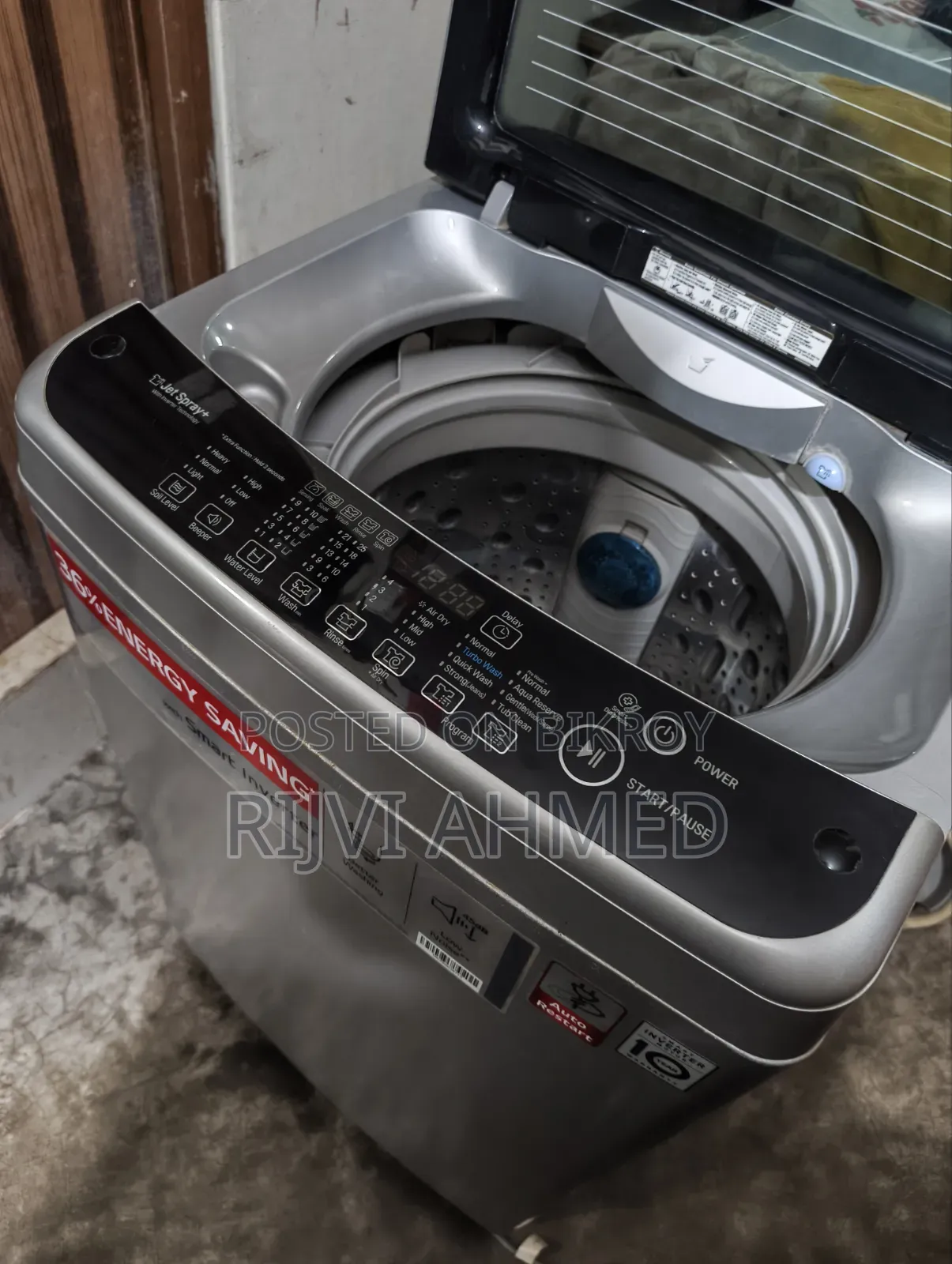 LG 8kg Automatic Washing Machine With Smart Inverter