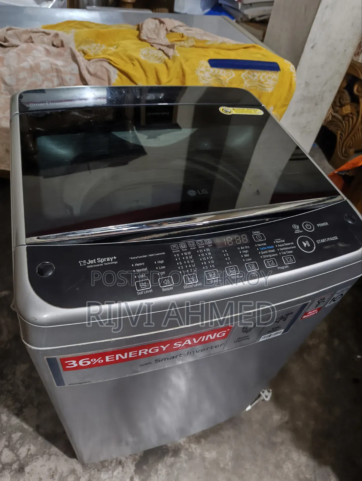 LG 8kg Automatic Washing Machine With Smart Inverter