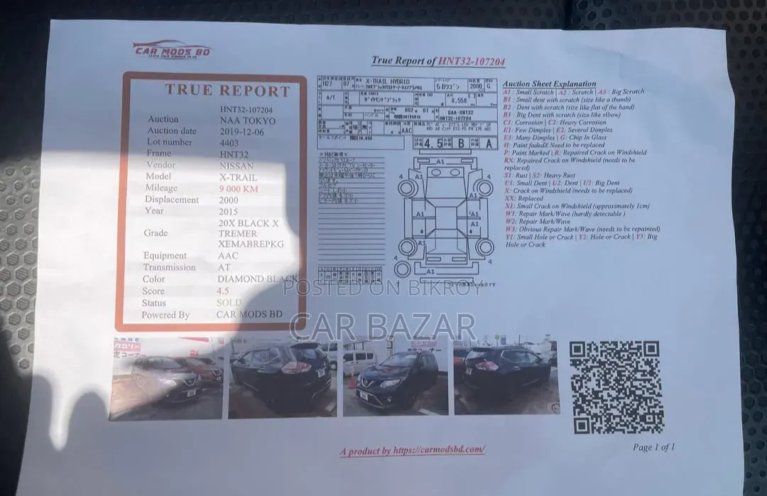 Nissan X-Trail 2.0 Hybrid FWD 2015 Black