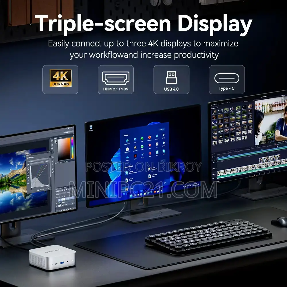 New Desktop Computer 16GB Intel Core i3 SSD 256GB