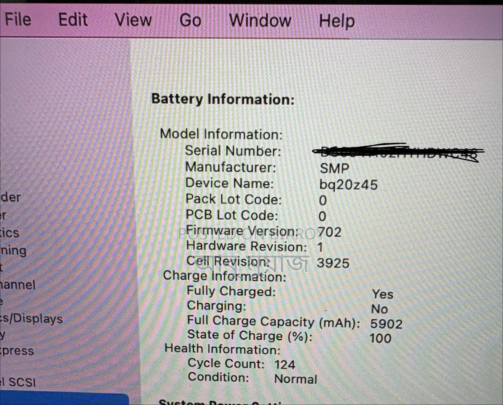 Laptop Apple MacBook Pro 2016 16GB Intel Core 7 SSD 256GB