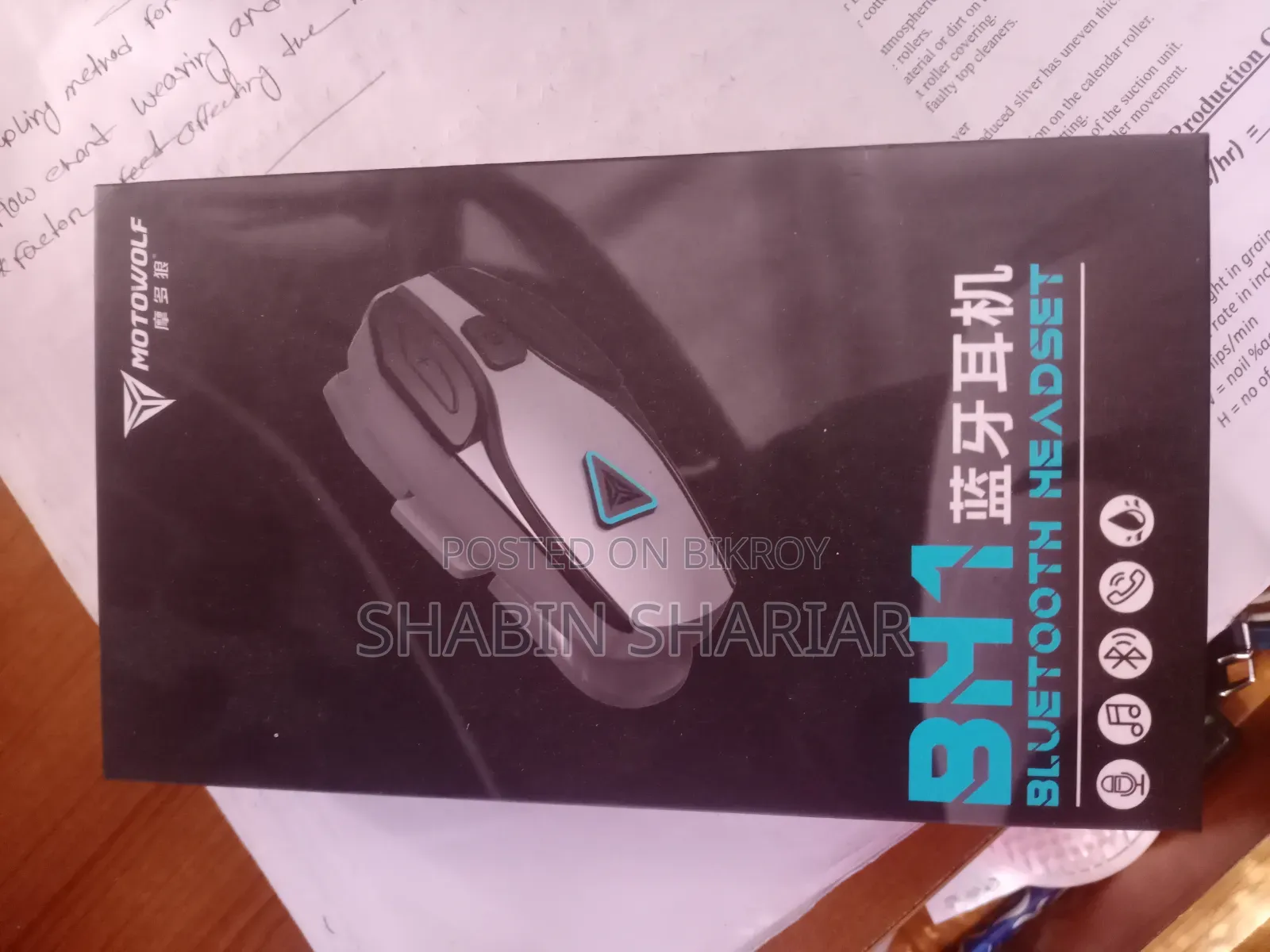Helmet Bluetooth Motowolf BH1