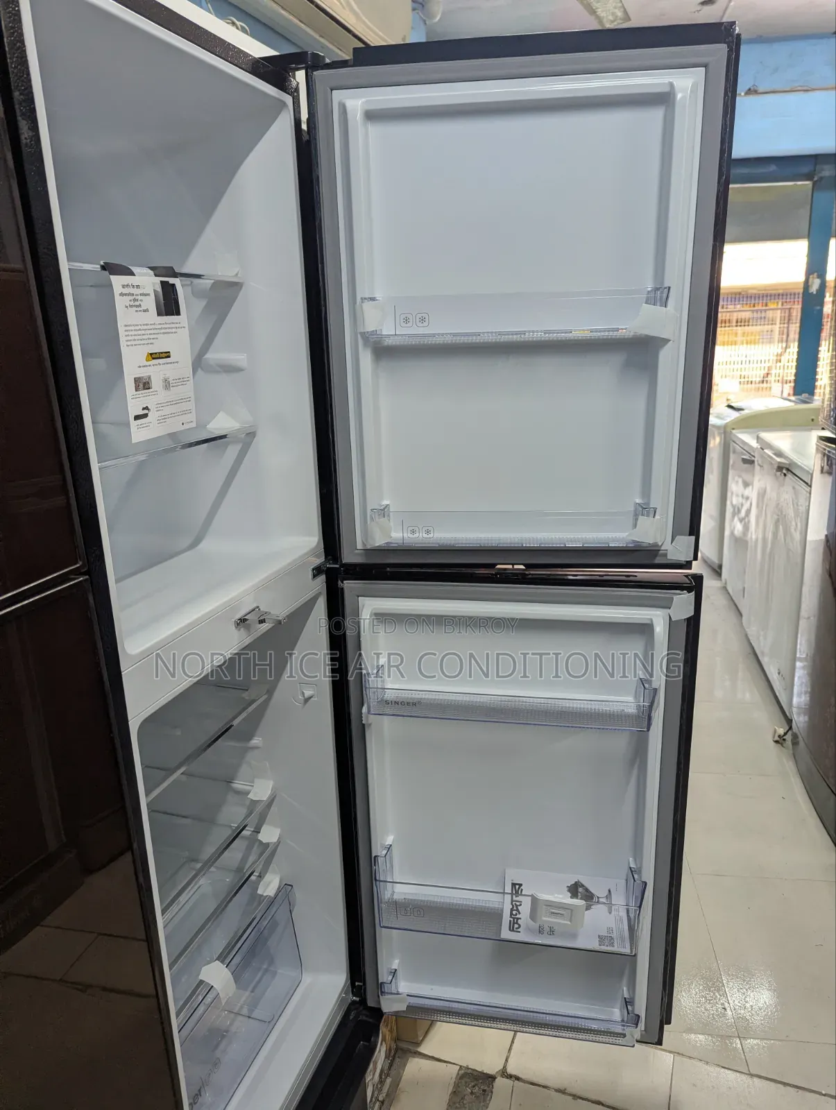 Singer Brand New Glass Door Frost Fridge 277 Ltr(28% Off)